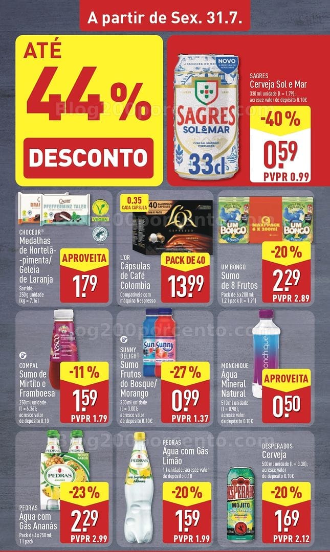Antevisão Folheto ALDI Promoções de 27 julho a 2 agosto